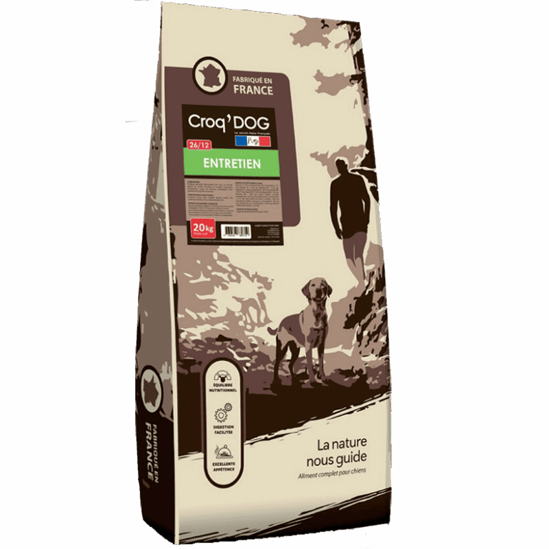 croquettes pour chien croq dog entretien os et patoune alimentation pour chien. Croquettes pour la croissance de mon chien