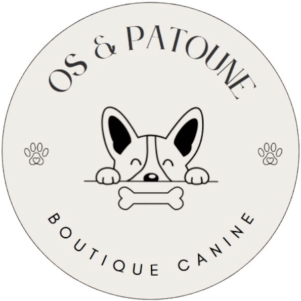 logo os et patoune boutique canine pour chien alimentation friandises accessoires et jouets colliers laisses . Croquettes pour la croissance de mon chioen