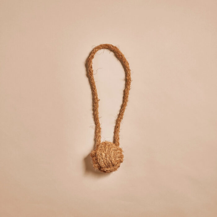 Cocoballe jouet à macher sans danger solide pour chien destructeur en corde de coco.