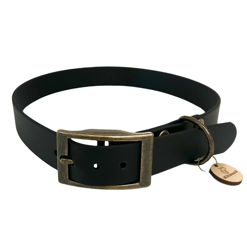collier fabriqué en france pour chien biothane noir réglisse Accessoires