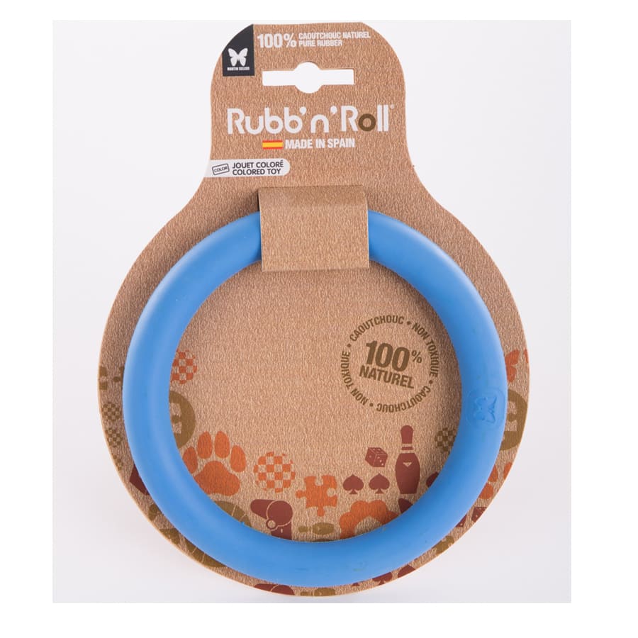 jouet pour chien rubbnroll-anneau-bleu-145-cm-